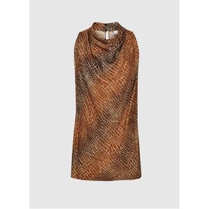 REISS Talia Croc Print Top Size 6 NWT